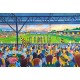 Abbey Stadium Fine Art Glass Coasters - Cambridge United FC